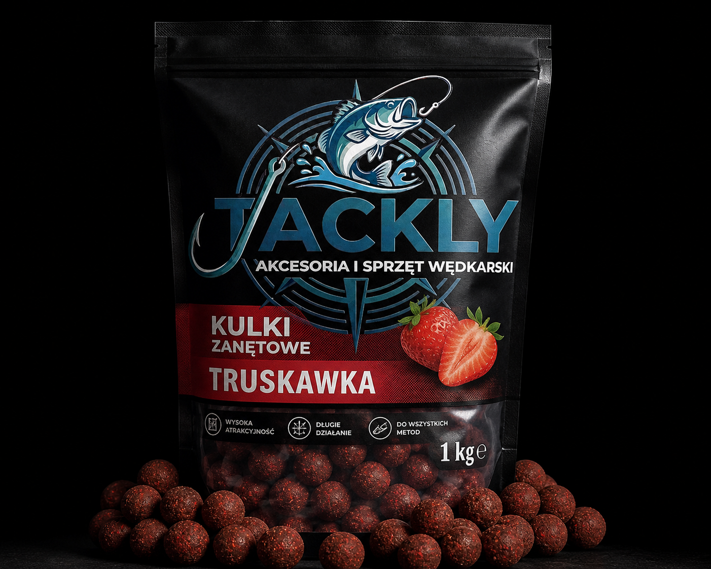 Kulki zanętowe Truskawka 1kg